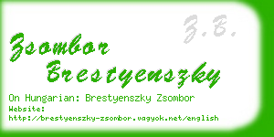 zsombor brestyenszky business card